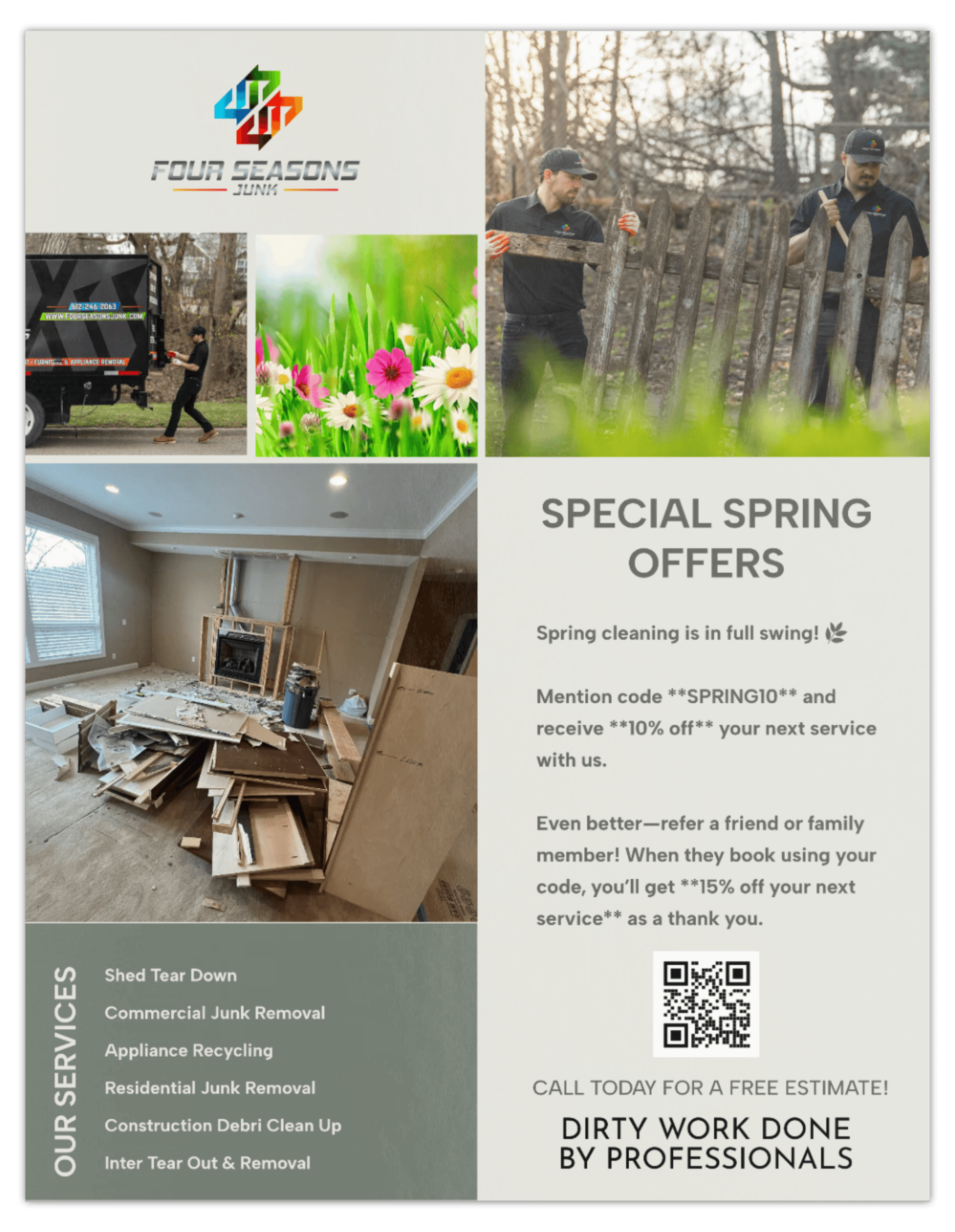 Spring Savings Are Here from Four Seasons Junk