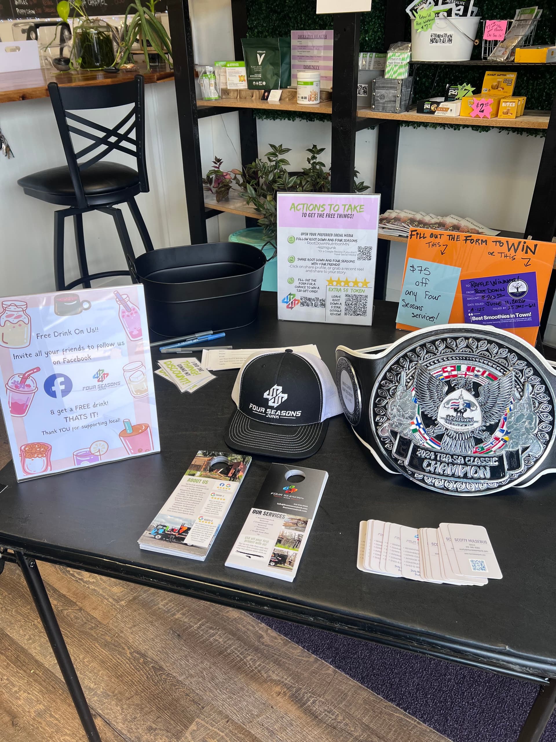 Four Seasons Junk Pops Up at Root Down Nutrition in Lakeville image