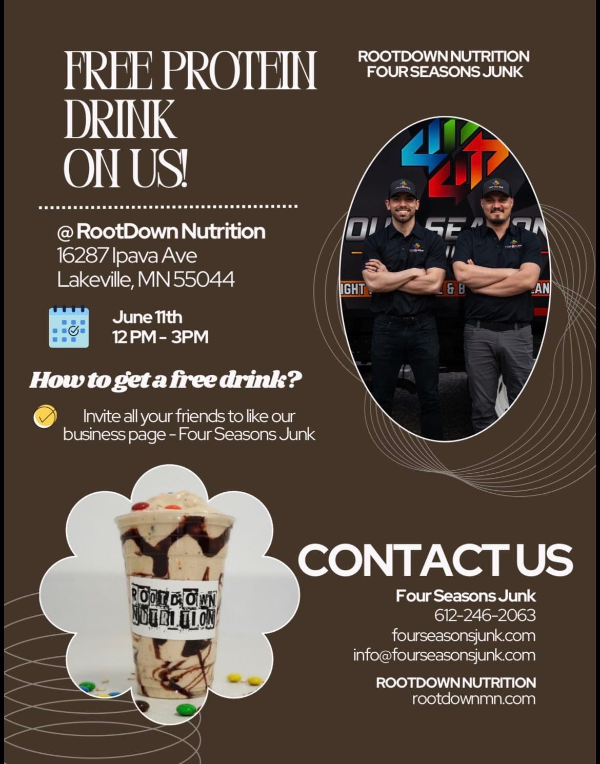 Free Protein Drink and Local Fun in Lakeville on June 11 image